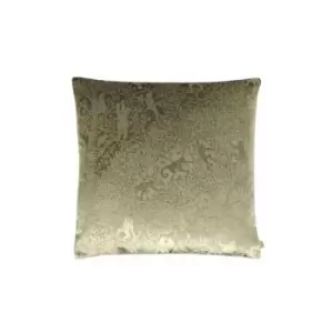 Image of Kai Tilia Jacquard Square Cushion Cover (One Size) (Bronze) - Bronze