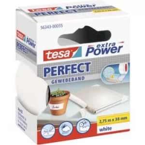 Image of tesa PERFECT 56343-00035-03 Cloth tape tesa extra Power White (L x W) 2.75 m x 38mm