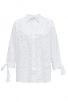 Image of Great Plains Eliza Embroidery Shirt Optic White