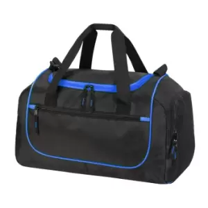 Image of Shugon Piraeus Shoulder Strap Holdall Bag (One Size) (Black/Royal)