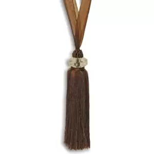 Image of Riva Home Rimini Tie Back (One Size) (Mocha)