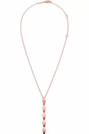 Image of Ladies Calvin Klein PVD rose plating Snake Necklace KJ5DPN100100