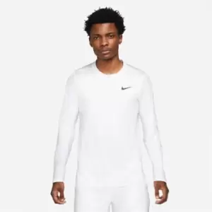 Image of Nike Dri-FIT Advantage Mens Half-Zip Tennis Top - White