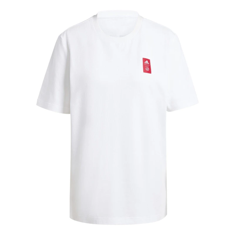 Image of adidas Ajax Amsterdam Cycling Graphic T-Shirt Adults - White White XS