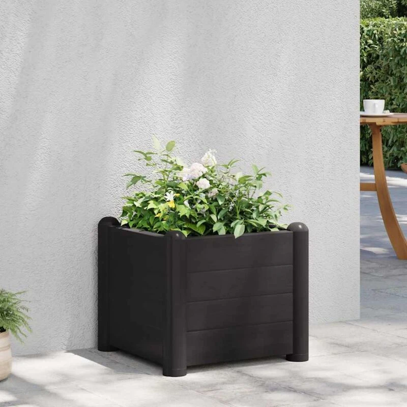 Image of VIDAXL Garden Raised Bed pp Anthracite 43x43x35cm Vidaxl 8720286194003