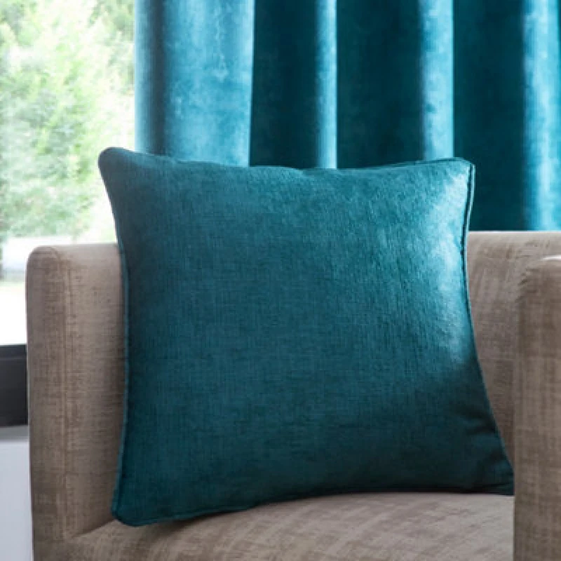 Image of Fusion Strata Luxe Forest Green Velvet Filled Cushion