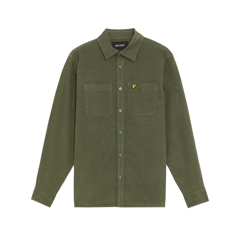 Image of Lyle & Scott Corduroy shirt Lyle & Scott Vert Male XL