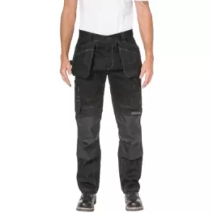 Image of Caterpillar Mens Floor Layer Flex Durable Work Trousers 36R - Waist 36', Inside Leg 32'