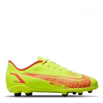 Image of Nike Mercurial Vapor Club Junior FG Football Boots - Volt/Crimson