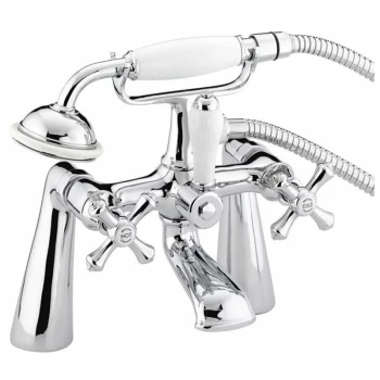 Image of Colonial Bath Shower Mixer Tap - Chrome Plated - Bristan
