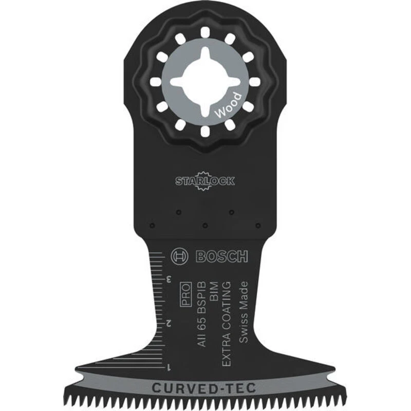 Image of Bosch PRO AII BSPIB Starlock Oscillating Multi Tool Plunge Blade 2608669083 Width: 65mm