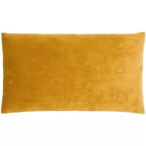 Image of Furn - Camden Micro-Corduroy Velvet Cushion Cover, Mustard, 30 x 50 Cm