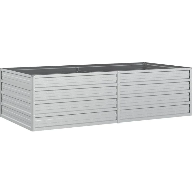 Image of VIDAXL Garden Raised Bed 160x80x45cm Galvanized Steel Silver Vidaxl 8720286661741
