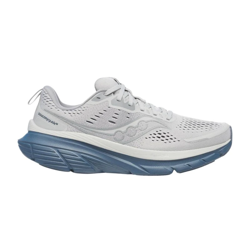 Image of Saucony Guide 18 Gray Blue AW25 Shoes, Size 42,5 - EUR