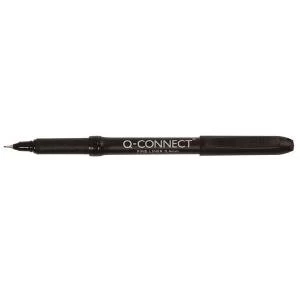 Image of Q-Connect Black 0.4mm Fineliner Pen Pack of 10 KF25007