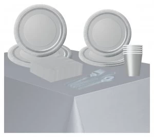 Image of Solid Colours Party Kit Silver.