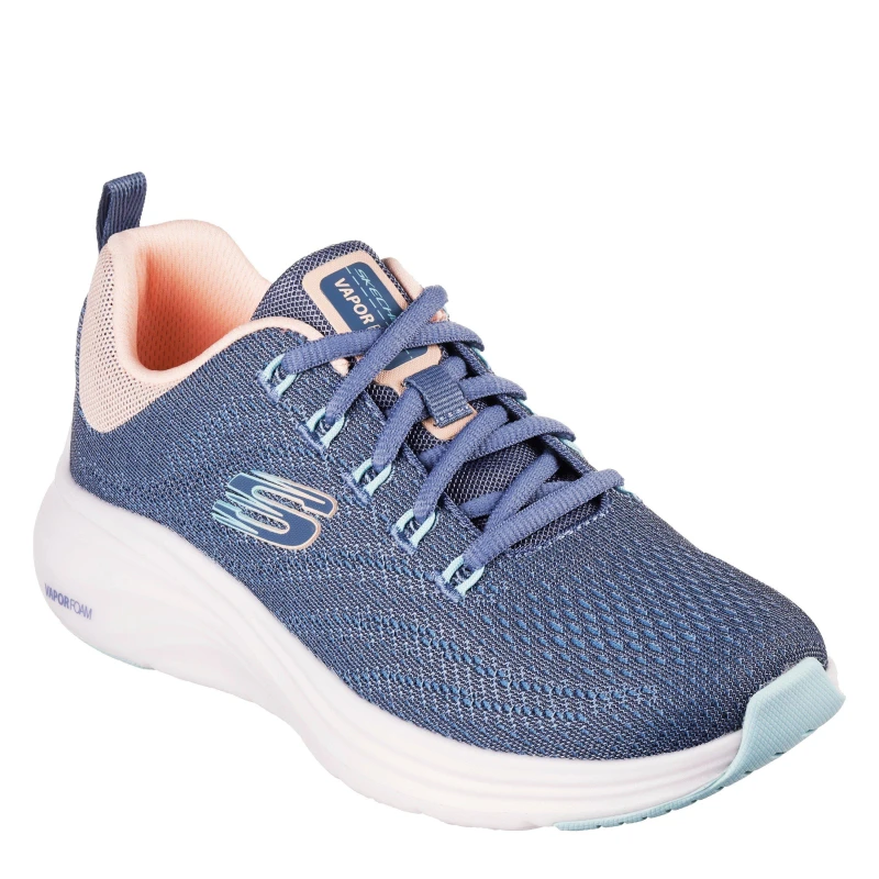 Image of Skechers Womens Engineered Mesh Air Cool Slip On Trainers Navy/Multi female 2 (35)