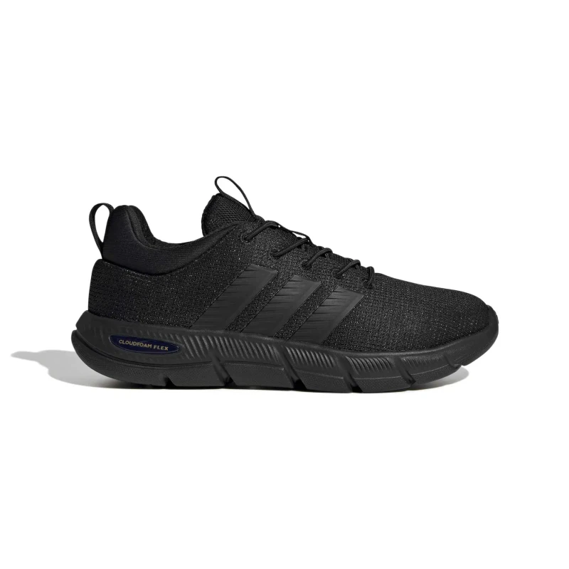 Image of Adidas Womens lace-up trainers with elastic laces adidas Cloudfoam Flex Noir Female 39 1/3