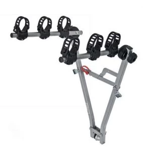 Image of Menabo Marius Towbar Bike Rack for 3 Bikes - Silver