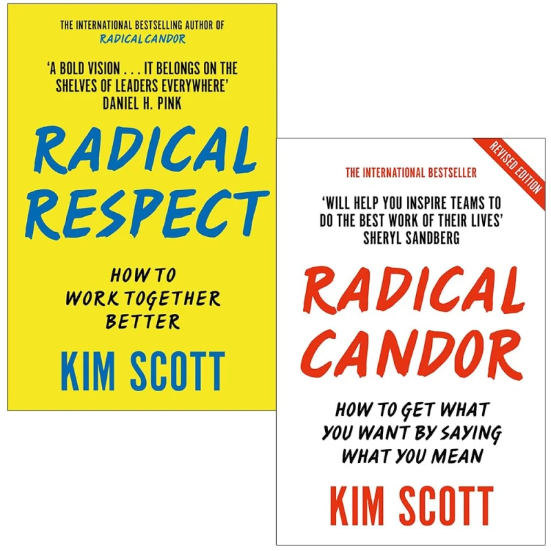 Image of Kim Scott Radical Respect And Radical Candor 2 Book Set For Leaders And Teams In Modern Workplaces Kim Scott Books