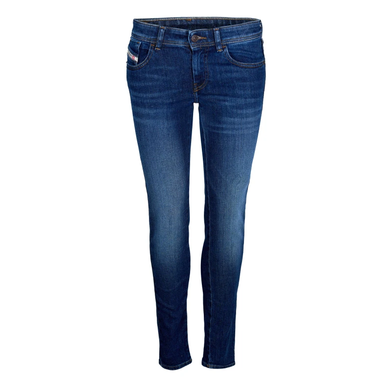 Image of Diesel Womens Straight Leg Jeans Blue Denim female 25 L32