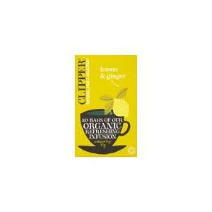 Image of Clipper Lemon & Ginger Tea 20 Bags
