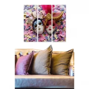 Image of MDF1138876 Multicolor Decorative MDF Painting (3 Pieces)