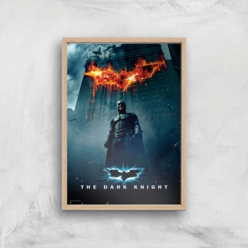 Image of The Dark Knight Giclee Art Print - A2 - Wooden Frame