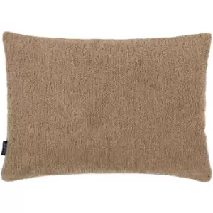 Image of Paoletti Nellim Scadi Boucle Textured Cushion Cover, Biscuit, 40 x 50 Cm