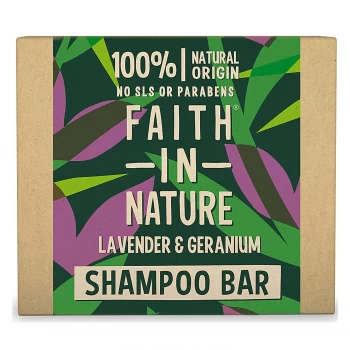 Image of Faith In Nature Lav & Geranium Shampoo Bar