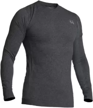 Image of Halvarssons Core-Knit Longsleeve Functional Shirt, black-grey, Size L XL, black-grey, Size L XL