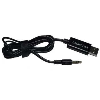 Image of CKMOVA AC-A35 3.5mm TRS to USB-A Audio Cable 1.2m - Black