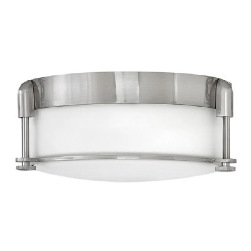 Image of Elstead Lighting Colbin Small Flush - Brushed Nickel