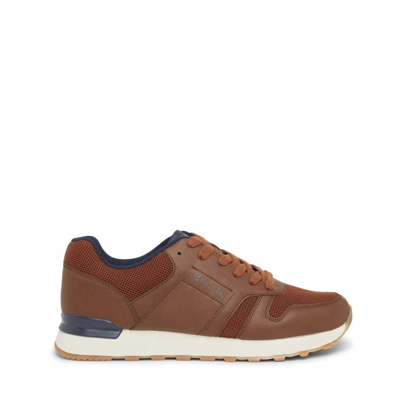 Image of Bench Mens Valence Low-Top Trainers Tan male 8 (42)