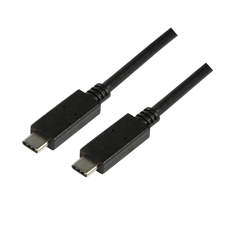 Image of LogiLink CU0129 USB cable USB 3.2 Gen 2 (3.1 Gen 2) 1m USB C Black