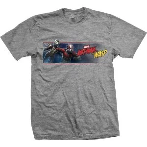 Image of Marvel Comics - Ant Man & The Wasp Banner Unisex Medium T-Shirt - Grey