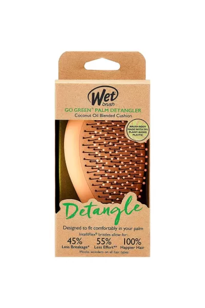 Image of Go Green Palm Detangler Hairbrush, Coconut