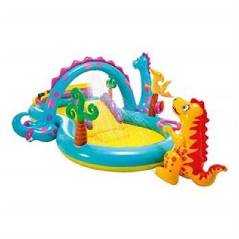 Image of INTEX Dinoland Inflatable Play Center with Slide 6941057402505