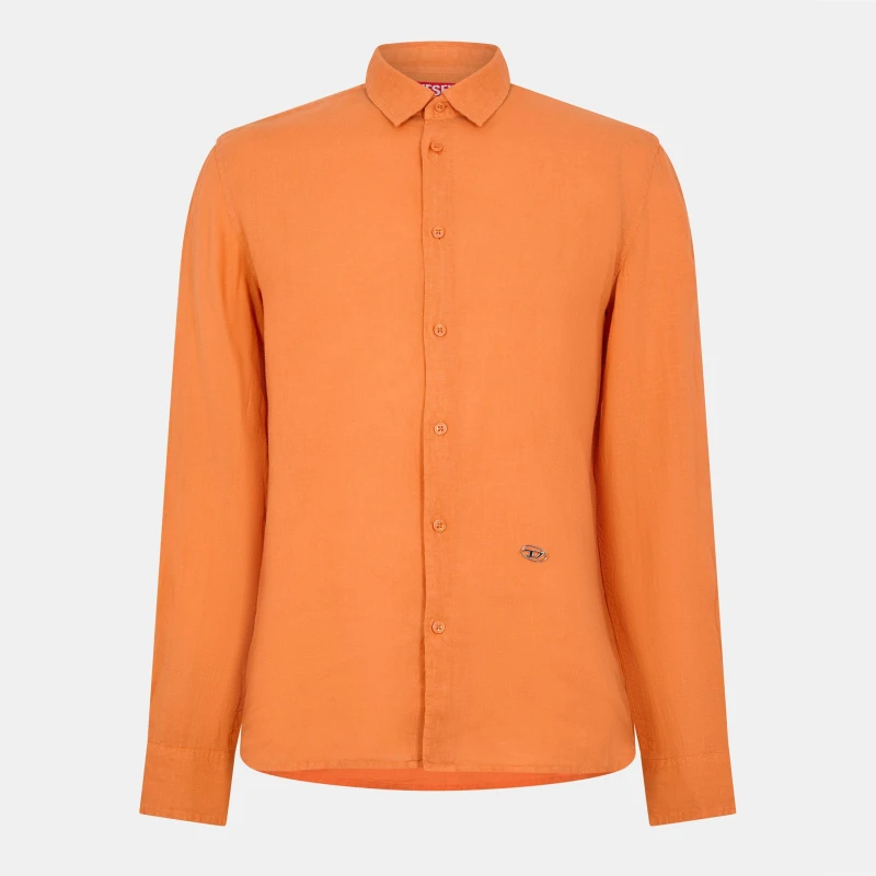 Image of Diesel Mens Regular Fit T-Shirt Apricot Orange male XS (44)