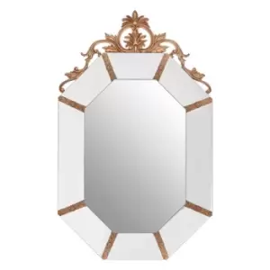 Image of Interiors by PH Wall Mirror With Gold Resin Frame