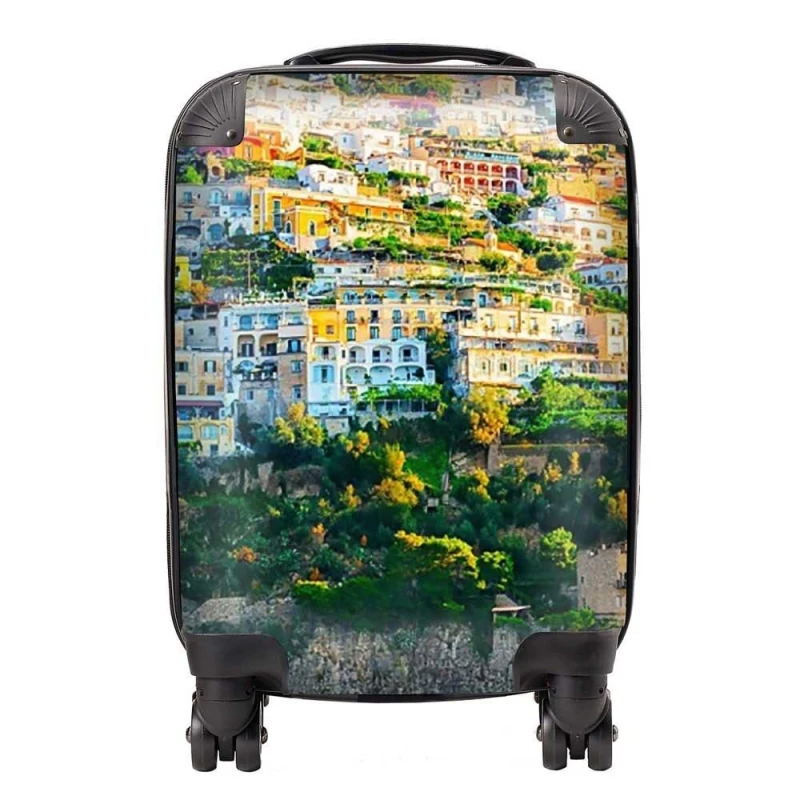 Image of Warren Reed - Designer Positano, Amalfi Coast Suitcase in Green Size: Medium Green Unisex Medium