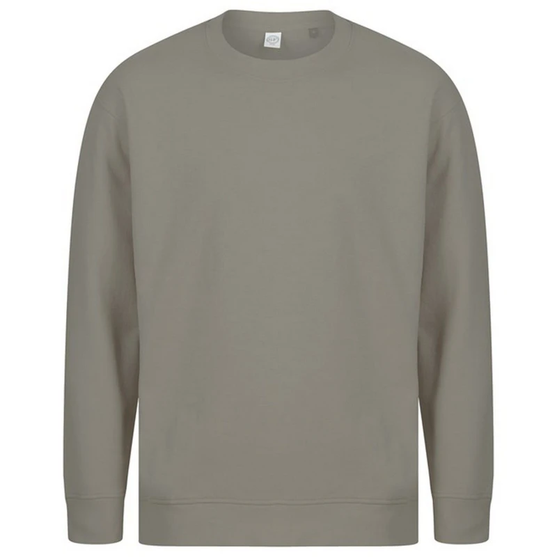 Image of SF Mens Plain Grey Sweatshirt in Khaki Size: XS Khaki Male XS