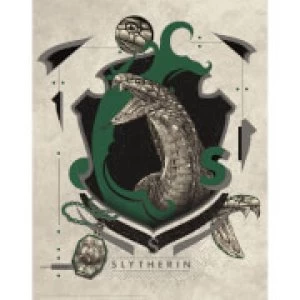 Image of Harry Potter Art Print : Slytherin Crest