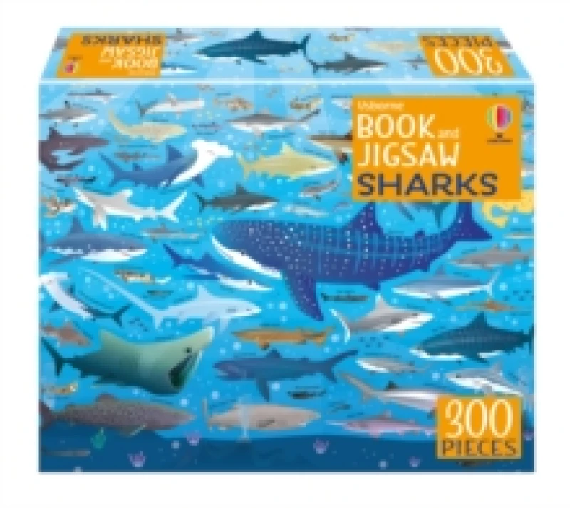 Image of Usborne Book and Jigsaw: Sharks Paperback / softback