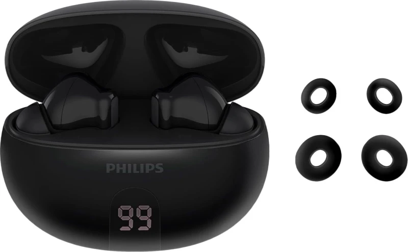 Image of Philips TAT2520 True Wireless Noise Cancelling Earbuds - Black