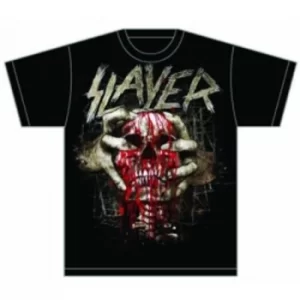 Image of Slayer Skull Clench Mens T Shirt: XXL