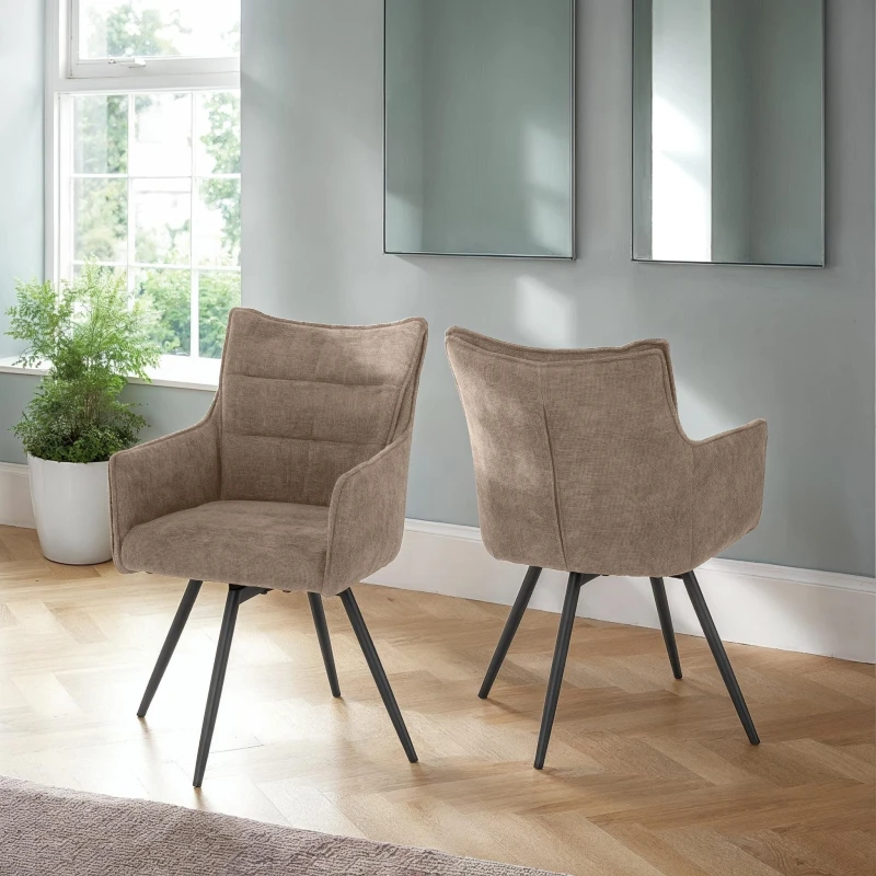 Image of Seconique Lewis Carver Swivel Chair (2 Per Box)