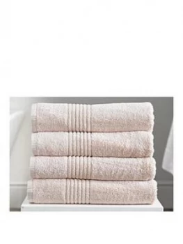 Image of Eden Egyptian Pair Of Cotton Towels - Pink