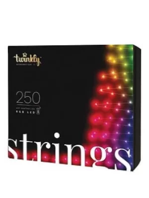 Image of Twinkly Twinkly 250L 5Mm Matt+Clear Flat Rgbw Lens Light String, 8Cm Lamp Spacing, Transparent Wire, Bt+WiFi, Gen Ii, Ip44