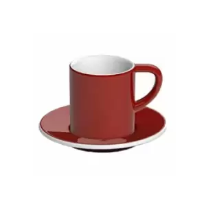 Image of Espresso cup with a saucer Loveramics Bond Red, 80 ml